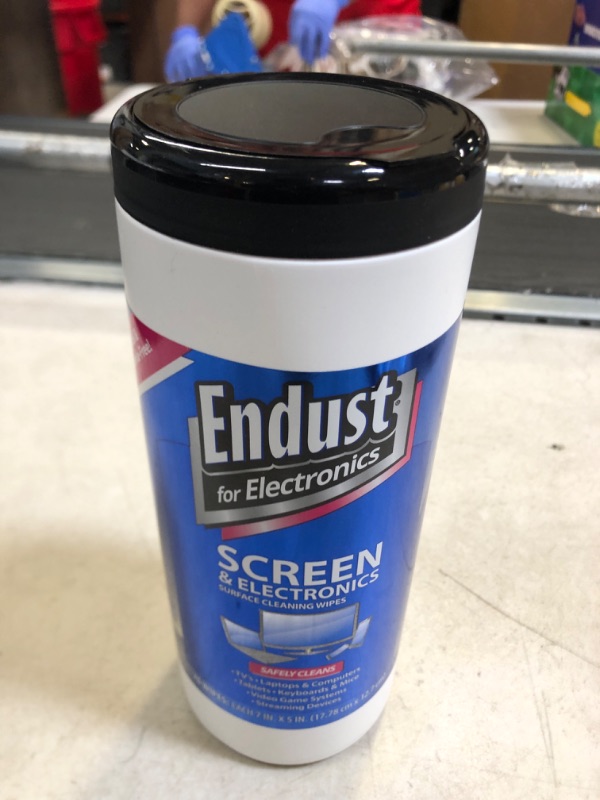 Photo 2 of Endust for Electronics; Screen & Surface Cleaning Wipes, Great LCD and Plasma Wipes, 70 Wipes (11506)