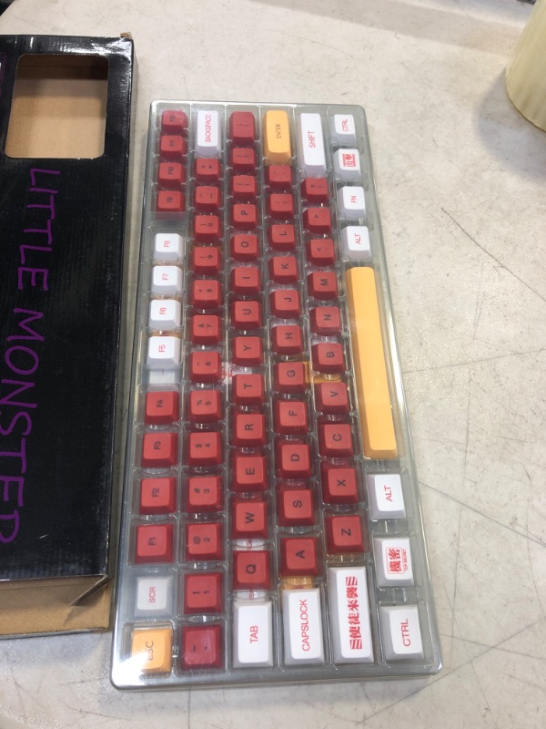 Photo 2 of PBT Keycaps 120 Keys EVA-02 XDA Profile Dye Sublimation Keycaps Suitable for 61/64/87/104/108 Gateron Kailh Cherry Mx Mechanical Keyboard