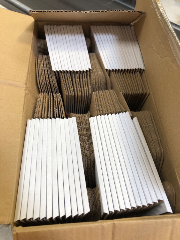 Photo 2 of 50 Pack 6x4x2'' Small Shipping Boxes, White Corrugated Cardboard Literature Mailers, Mailing Packaging Supplies for Small Business (W642-50)