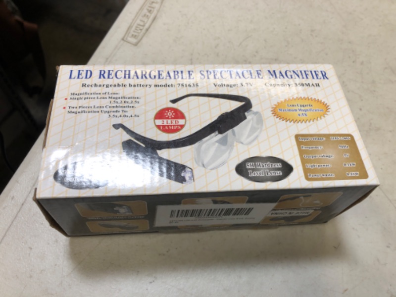 Photo 1 of led rechargeable spectacle magnifier
