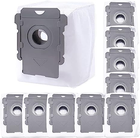 Photo 1 of 10 pack Replacement Roomba Vacuum Bags Compatible with iRobot Roomba i7, i7+, i8, i8+, i3, i3+, i4, i4+, i1+, i6, i6+, j7, j7+, s9, s9 Plus Bags Bulk Trash Bags Automatic Dirt Disposal Bags Bin Bags