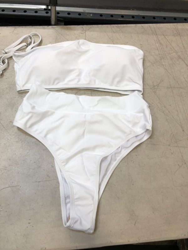 Photo 1 of 2 PIECE SWIMSUIT WHITE COLOR L