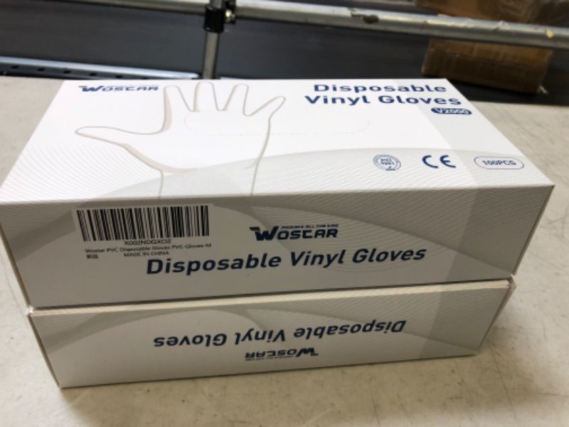 Photo 1 of 2pk. 100pcs. disposable vinyl gloves