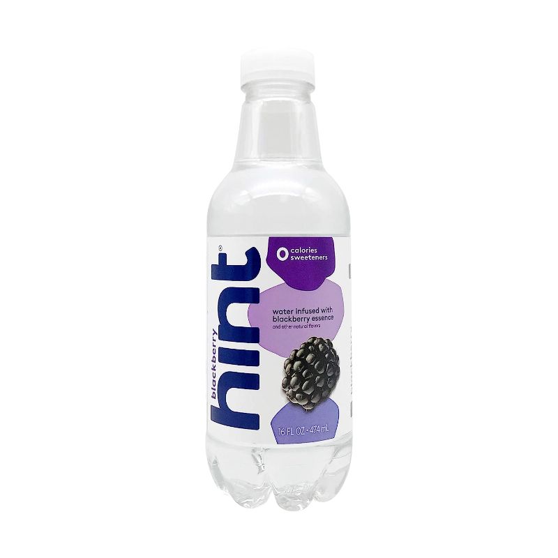 Photo 1 of 3pcs. Hint Premium Blackberry Essence Water Bottles, 16 Fluid Ounce
