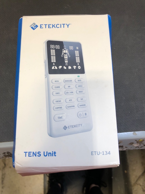 Photo 2 of Etekcity TENS Unit Muscle Stimulator Machine with Replacement Pads for Pain Relief Multi-Modes, FSA HSA Approved Products, FDA Cleared 4 Channels Rechargeable Electric Pulse Massager