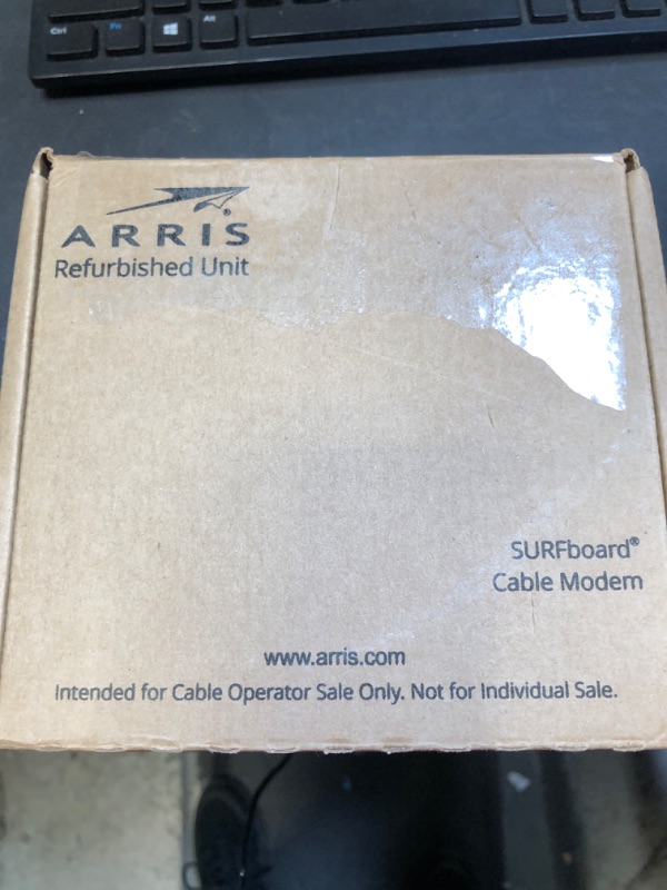 Photo 2 of ARRIS SURFboard SB8200-RB DOCSIS 3.1 Cable Modem | Approved for Comcast Xfinity, Cox, Charter Spectrum, & more | Two 1 Gbps Ports | 1 Gbps Max Internet Speeds | 4 OFDM Channels | - RENEWED DOCSIS 3.1 Gigabit Modem