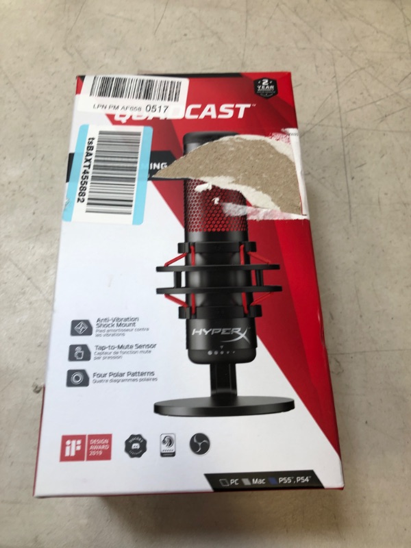 Photo 2 of QuadCast Wired Multi-Pattern USB Electret Condenser Microphone