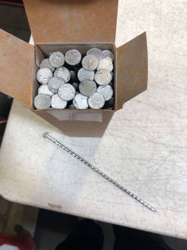 Photo 1 of 40 Pack - 10"Solid Galvanized Non-Rust Metal Garden Stakes, Spiral Landscape Edging Spikes / Anchors, for Paver Edging, Weed Barriers, Turf, House Construction, Carpentry Nail, Tent, Anchoring Spikes
