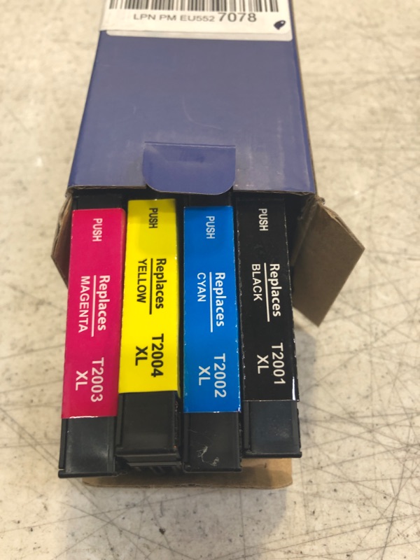 Photo 2 of High Yield 200XL Remanufactured Ink Cartridge Replacement for Epson 200 XL Combo Pack to Use with XP-200 XP-300 XP-310 XP-400 XP-410 WF-2520 WF-2530 WF-2540 Printer? Black Cyan Magenta Yellow ?