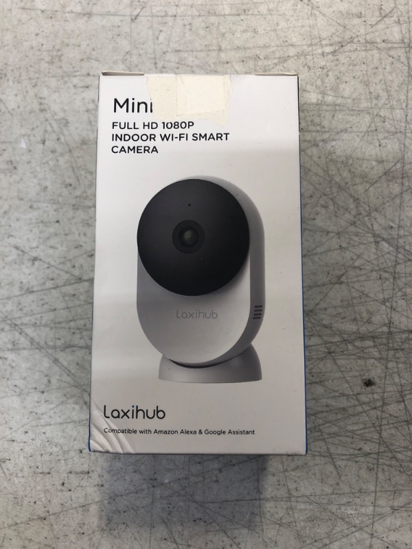 Photo 3 of LAXIHUB 5GHz WiFi Security Camera Indoor Baby Monitor Cam White Home Pet/Dog/Cat Camera with App, 5Ghz/2.4Ghz Dual Bands,1080P FHD Night Vision, 2-Way Audio, Motion Detection Area Customized