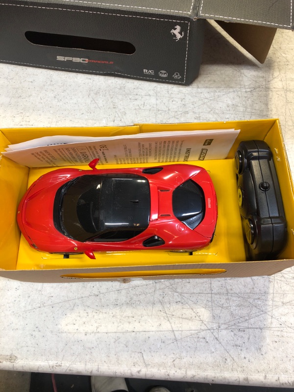 Photo 2 of BEZGAR Ferrari Remote Control Cars - 1:24 Officially Licensed RC Series, Electric Sport Racing Toy Car Model Vehicle, 2.4Ghz RC Car for Kids, Adults, Girls and Boys Holiday Ideas Gift (97600 Red) Ferrari Ferrari / 97600