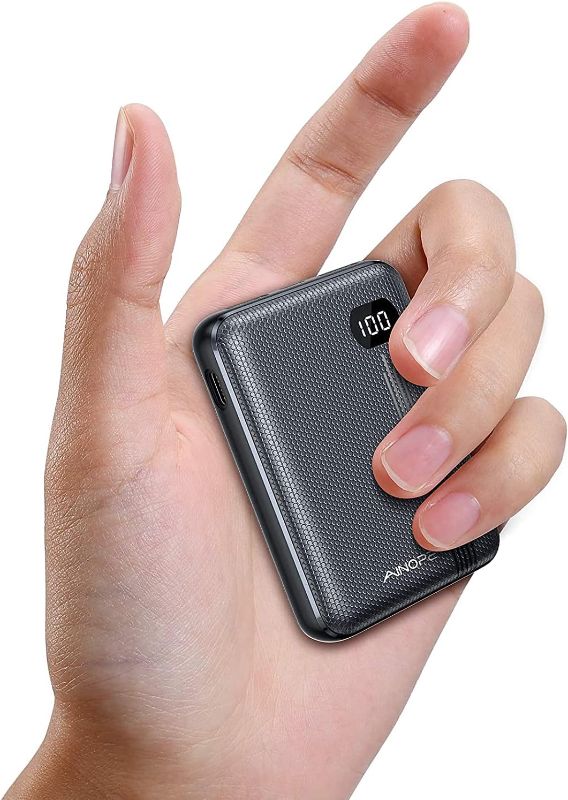 Photo 1 of AINOPE Portable Charger The Smallest 10000mAh Power Bank USB C Mini Portable Charger PD 20W Fast Charge Portable Battery Charger Tri-Output Phone Charger Compatible with iPhone 14 Pro Max iPad Samsung
