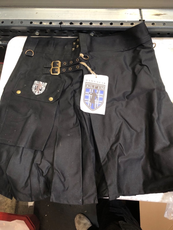 Photo 1 of Black Kilt For Men Large 