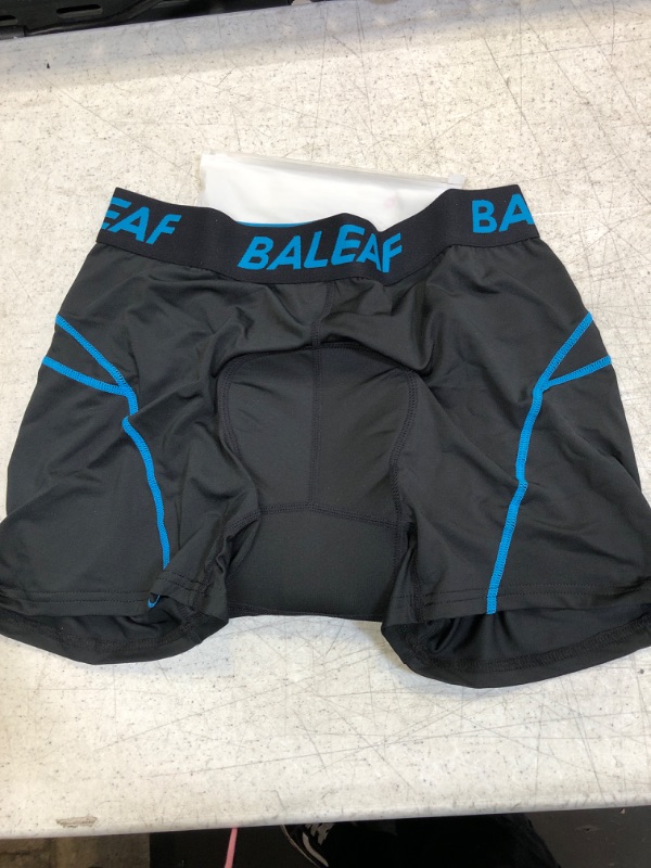 Photo 2 of BALEAF Men's Padded Bike Shorts Cycling Underwear 3D Padding Mountain Biking Bicycle Riding Liner Biker 01-blue X-Large