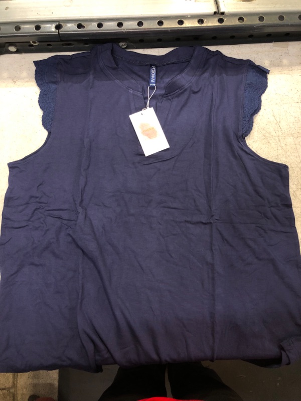 Photo 1 of Navy Blue Tank Top Blouse 2XL