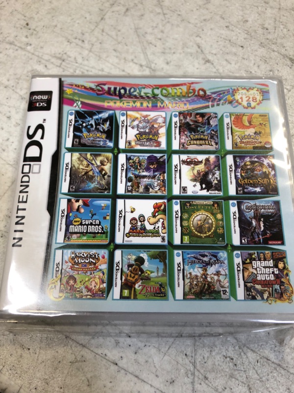 Photo 2 of 208 in 1 DS Game Box, Classic Retro Combo Cartuccia DS Game Collection for DS NDS NDSL NDSi 3DS XL Super Combo Game Card
