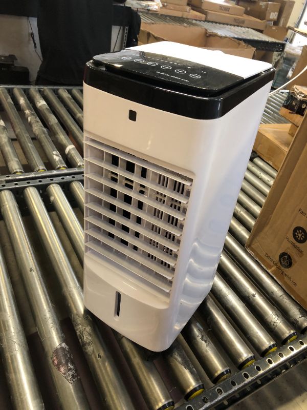 Photo 2 of 24" Evaporative Air Cooler & Mini Portable Air Conditioner, Personal AC Cooling Fan for Room Office Camping, Mini Portable Air Conditioner Ice Cubes