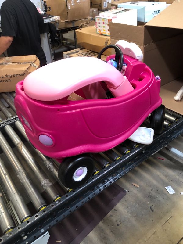 Photo 2 of Little Tikes Princess Cozy Coupe Ride-On Toy - Toddler Car Push and Buggy Includes Working Doors, Steering Wheel, Horn, Gas Cap, Ignition Switch - For Boys and Girls Active Play , Magenta