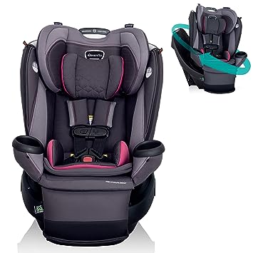 Photo 1 of Evenflo Revolve360 Extend All-in-One Rotational Car Seat with Quick Clean Cover (Rowe Pink)
