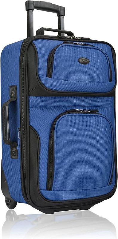 Photo 1 of U.S. Traveler Rio Rugged Fabric Luggage, Royal Blue, 2 Wheel
