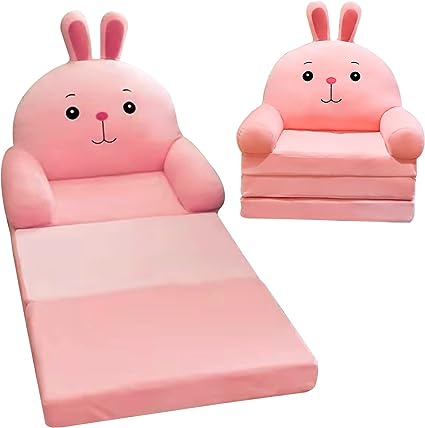 Photo 1 of DOFIMATE 2 in 1 Pink Kids Toddler Couch Fold Out, Plush Kids Chair for Girls Toddlers Sofa Personalized Baby Couch Flip Open Mini Couch Baby Sofa Bed Chair for Toddlers Girls 0-3
