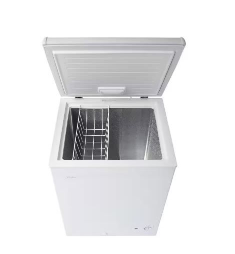 Photo 1 of 4.9 cu. ft. Manual Defrost Chest Freezer with LED Light Type in White Garage Ready
