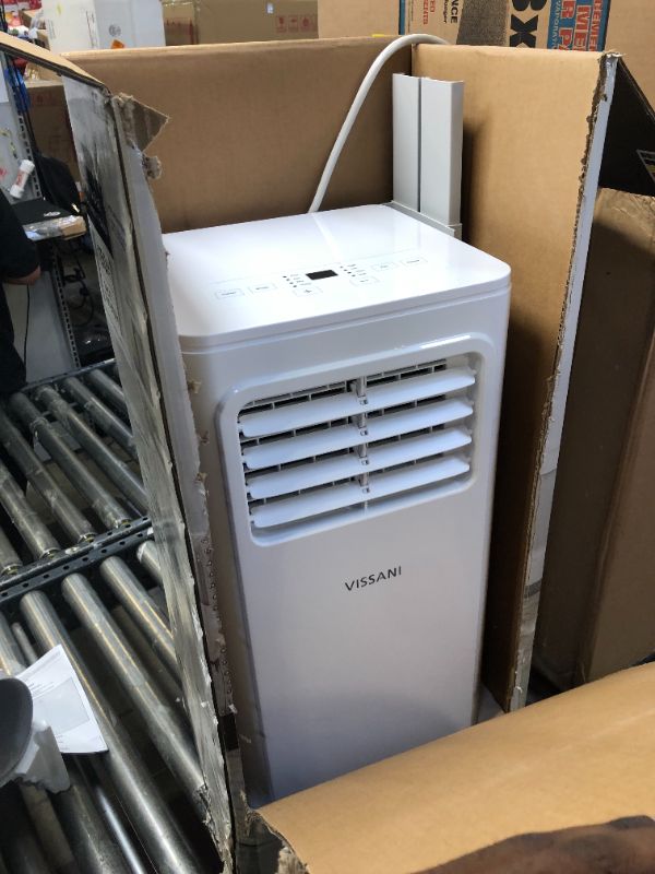 Photo 2 of 5,000 BTU 115-Volt Portable Air Conditioner with Dehumidifier Mode and Remote in White
