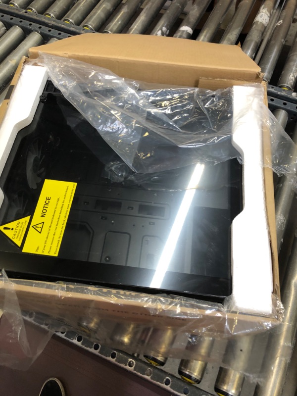 Photo 1 of MUSETEX ATX PC Case Pre-Installed 6Pcs 120mm ARGB Fans, Computer Gaming Case with Tempered Glass Side & Front Panels, Metal Honeycomb Mesh, USB3.0, S6-B S6-B Black