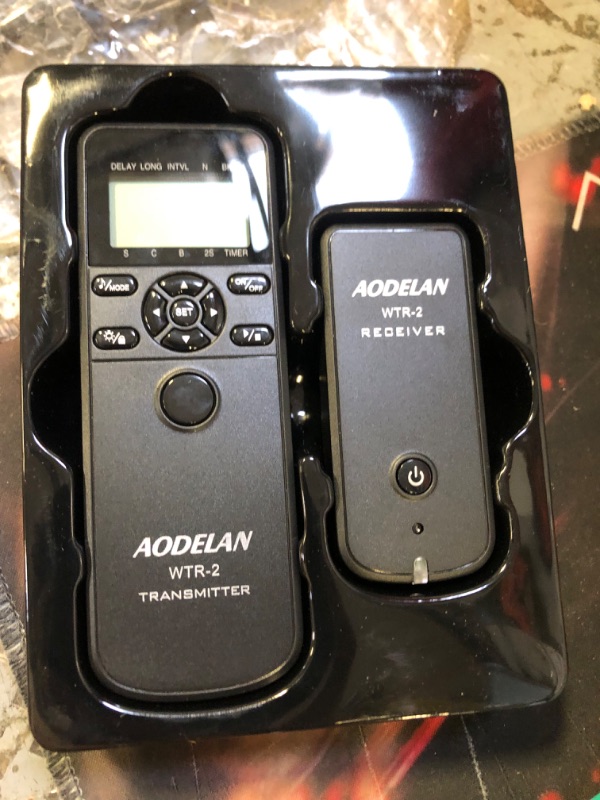 Photo 2 of AODELAN WTR2 Camera Wireless Shutter Release Timer Remote Control for Sony a6400 a7III, a9, a77, a99, A7, A7 II, A7R IV, A7R II,A7RIII, a77II, a6500, a6300, a6000; Replace RM-L1AM and RM-SPR1
