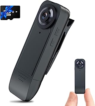 Photo 1 of Brathird Mini Body Camera 32GB Mini Spy Nanny Cam 1080P Hidden Body Camera with Night Vision 4H Auto overwrite 1000mA
