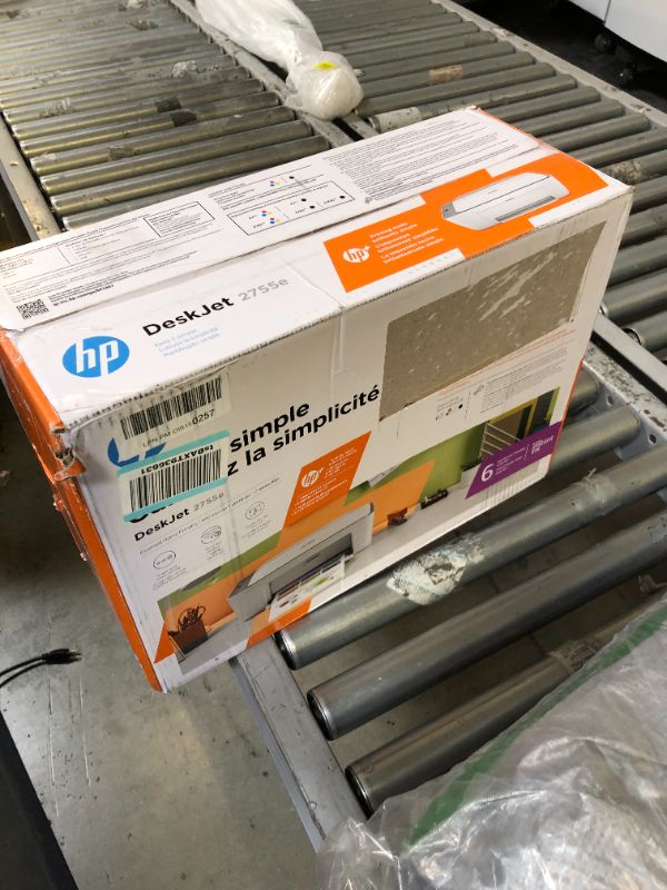Photo 3 of HP DeskJet 2755e Wireless Color All-in-One Printer with 