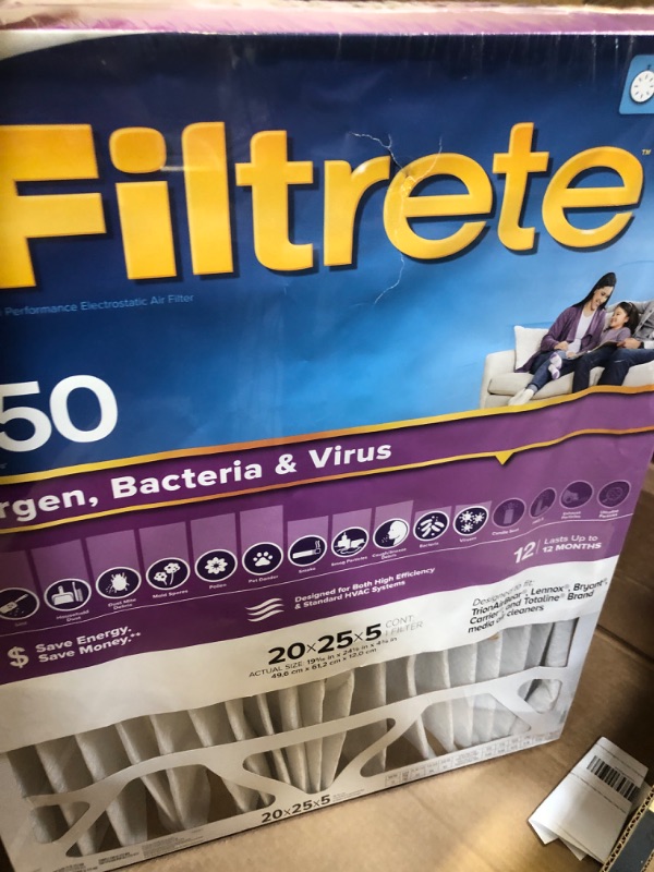 Photo 2 of 3M Filtrete Ultra Allergen Healthy Living Deep Pleat Furnace Filter