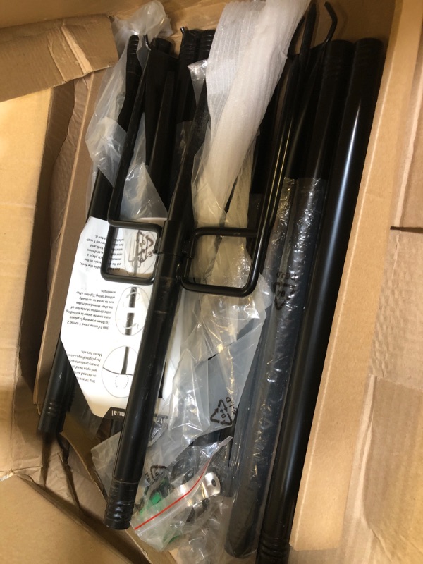 Photo 1 of Aulimhti String Light Poles - 10Ft Metal Poles with Fork for Outdoor String Lights,2 Pack Light Poles Stand for Outside Garden,Patio,Wedding,Backyard,Deck,Party