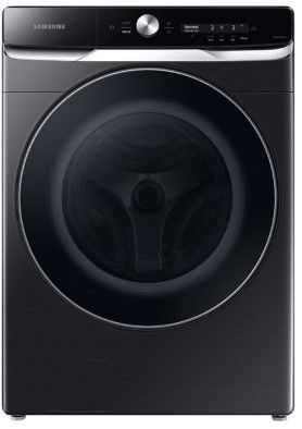 Photo 1 of Samsung - 5.0 Cu.Ft. High-Efficiency Stackable Smart Front Load Washer with Steam and OptiWash - Brushed Black
