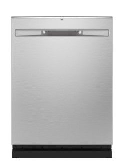 Photo 1 of GE - Stainless Steel Interior Fingerprint Resistant Dishwasher with Hidden Controls - Stainless Steel
