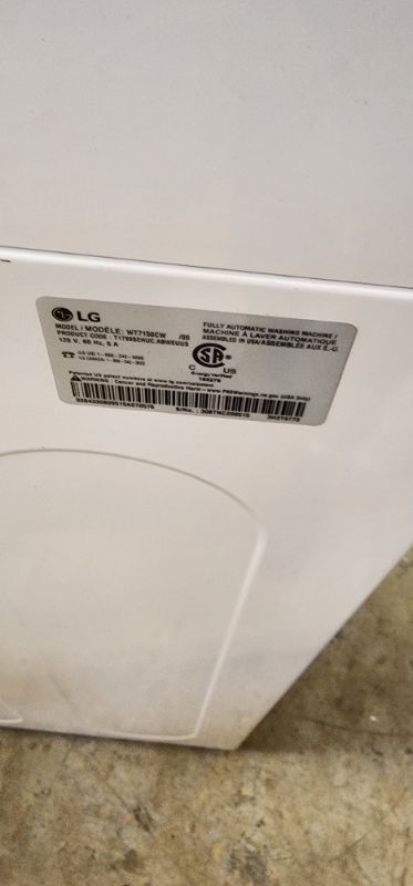 Photo 3 of LG - 5.0 Cu. Ft. High-Efficiency Top Load Washer with 6Motion Technology - White
