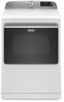 Photo 1 of Maytag Smart Capable 7.4-cu ft Steam Cycle Smart Electric Dryer (White)