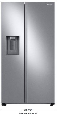 Photo 1 of Samsung - 27.4 Cu. Ft. Side-by-Side Refrigerator - Stainless Steel
