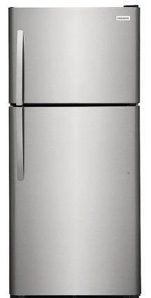 Photo 1 of Frigidaire 20.5-cu ft Top-Freezer Refrigerator (Stainless Steel)