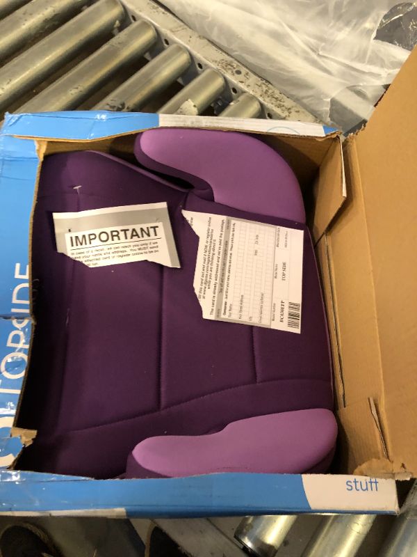 Photo 2 of Cosco Topside Booster Car Seat - Easy to Move, Lightweight Design (Grape), 1 Count (Pack of 1)