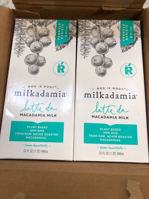 Photo 3 of (6 Pack)Milkadamia Latte Da Milk 32 Fl Oz, 09/18/2023