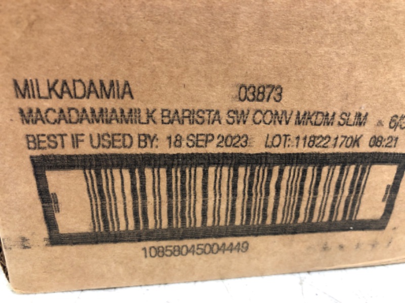 Photo 2 of (6 Pack)Milkadamia Latte Da Milk 32 Fl Oz, 09/18/2023