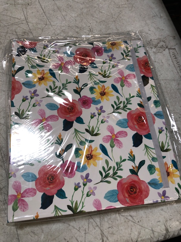 Photo 2 of 3 Ring Binder, 1 Inch Round Ring Binder with Sheet Protectors, Tab Dividers and File Folder Labels, Cute Clipboard Binders with 2 Pockets, Portfolio Binder Organizer for Women School Office Supplies