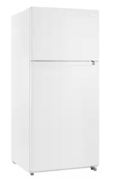 Photo 1 of 18 cu. ft. Top Freezer Refrigerator DOE in White
