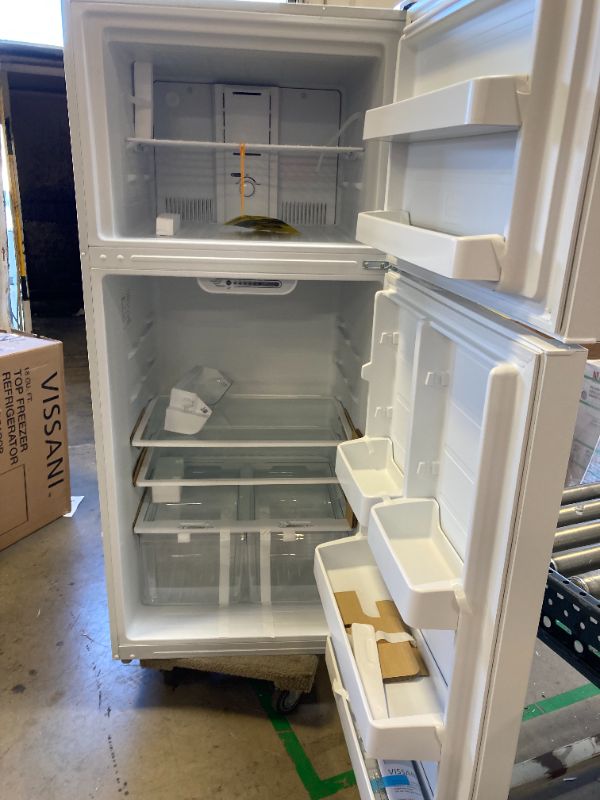 Photo 9 of 18 cu. ft. Top Freezer Refrigerator DOE in White
