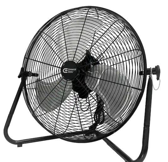 Photo 1 of 20 in. 3-Speed High Velocity Floor Fan
