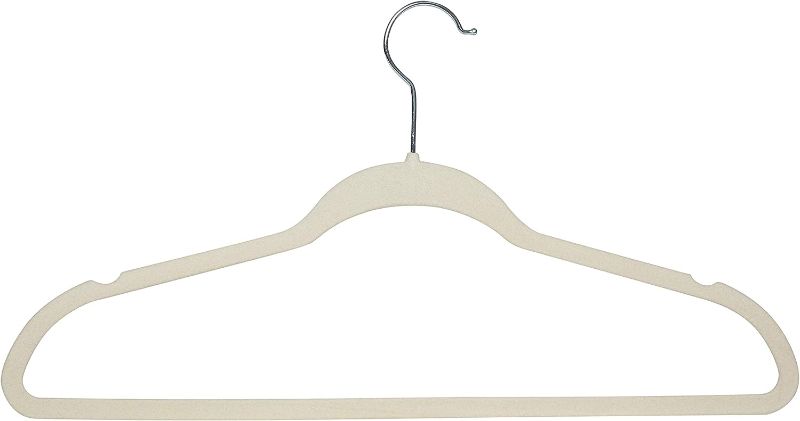 Photo 1 of 10 Super Slim Velvet Huggable Hangers in Ivory