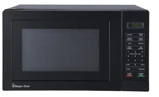 Photo 1 of 0.7 cu. ft. 700-Watt Countertop Microwave in Black
