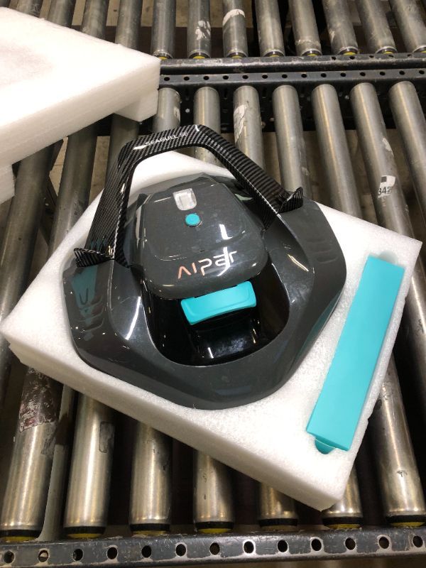 Photo 2 of (2023 Upgrade) AIPER Seagull SE Cordless Robotic Pool Cleaner, Pool Vacuum Lasts 90 Mins, LED Indicator, Self-Parking, Ideal for Above/In-Ground Flat Pools up to 40 Feet - Gray