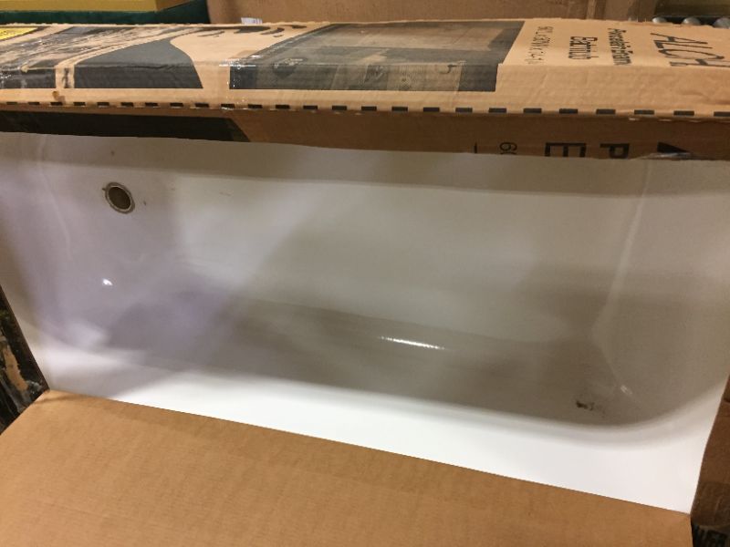 Photo 2 of Aloha 60 in. x 30 in. Soaking Bathtub with Left Drain in White
